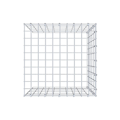 Monteret gabion type 4 50 cm x 50 cm x 50 cm (L x H x D), maskestørrelse 5 cm x 10 cm, C-ring