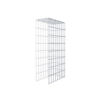Monteret gabion type 4 80 cm x 40 cm x 20 cm (L x H x D), maskestørrelse 5 cm x 10 cm, C-ring