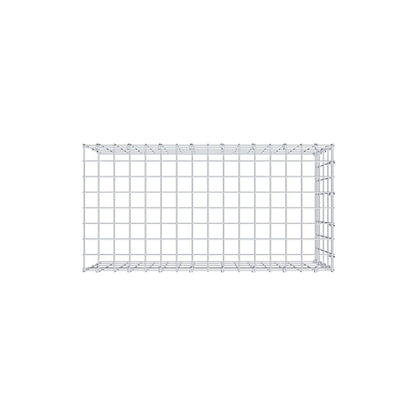 Mounted gabion type 4 80 cm x 40 cm x 40 cm (L x H x D), mesh size 5 cm x 10 cm, C-ring