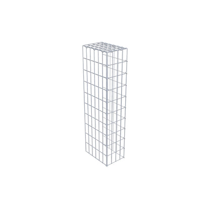 Typ 4 påbyggnadsgabion 100 cm x 30 cm x 20 cm (L x H x D), maskstorlek 5 cm x 10 cm, C-ring