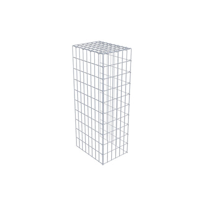 Typ 4 påbyggnadsgabion 100 cm x 40 cm x 30 cm (L x H x D), maskstorlek 5 cm x 10 cm, C-ring