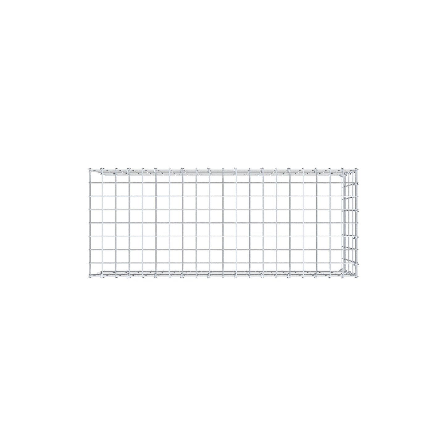 Extra gabion typ 4 100 cm x 40 cm x 40 cm (L x H x D), maskstorlek 5 cm x 10 cm, C-ring