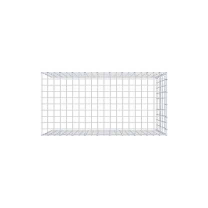 Typ 4 påbyggnadsgabion 100 cm x 60 cm x 50 cm (L x H x D), maskstorlek 5 cm x 10 cm, C-ring