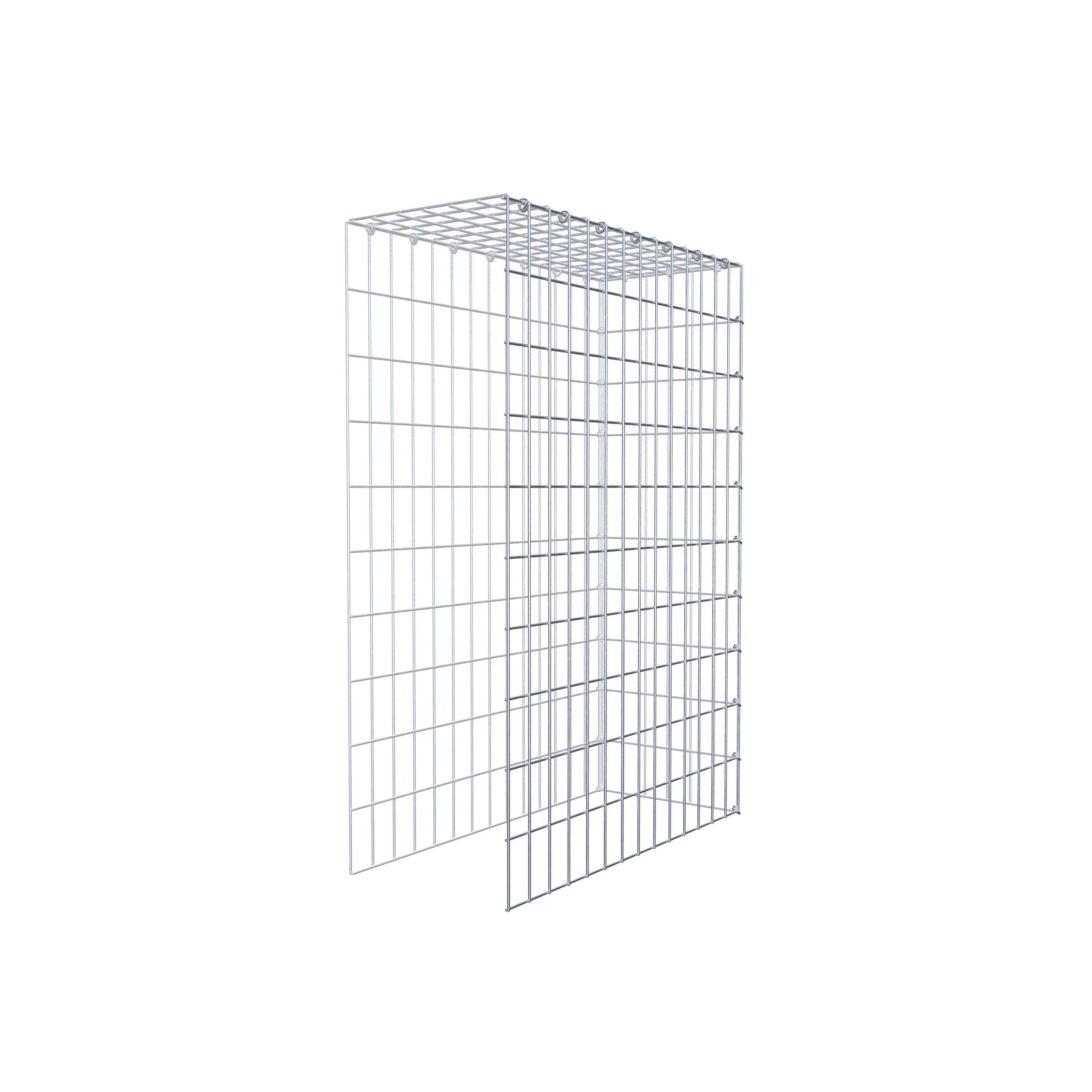 Monteret gabion type 4 100 cm x 70 cm x 30 cm (L x H x D), maskestørrelse 5 cm x 10 cm, C-ring