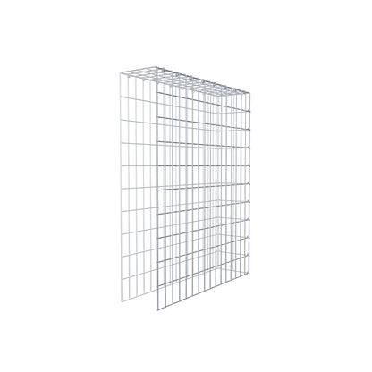 Monteret gabion type 4 100 cm x 80 cm x 20 cm (L x H x D), maskestørrelse 5 cm x 10 cm, C-ring
