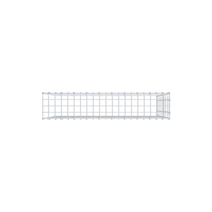 Monteret gabion type 4 100 cm x 80 cm x 20 cm (L x H x D), maskestørrelse 5 cm x 10 cm, C-ring