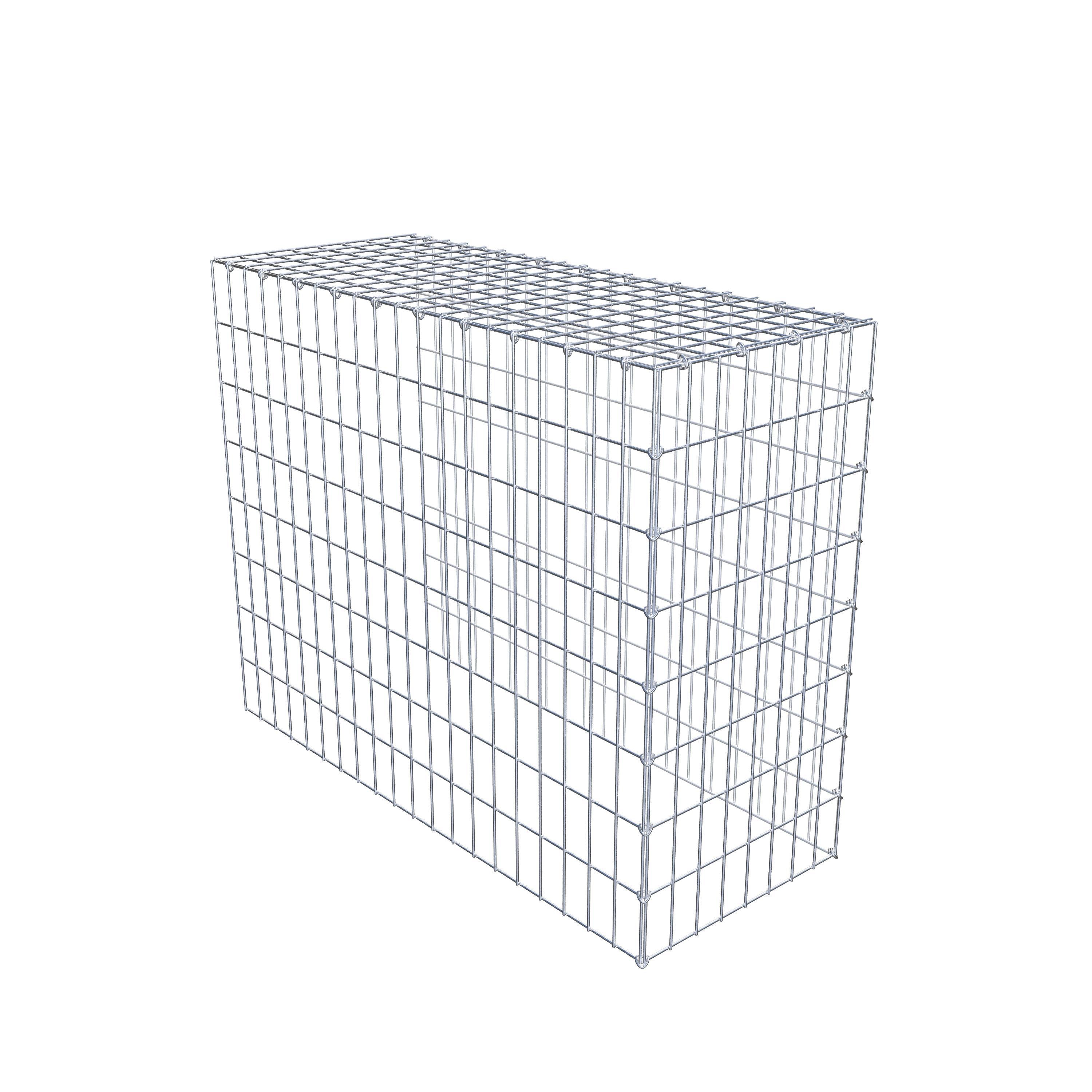 Mounted gabion type 4 100 cm x 80 cm x 40 cm (L x H x D), mesh size 5 cm x 10 cm, C-ring