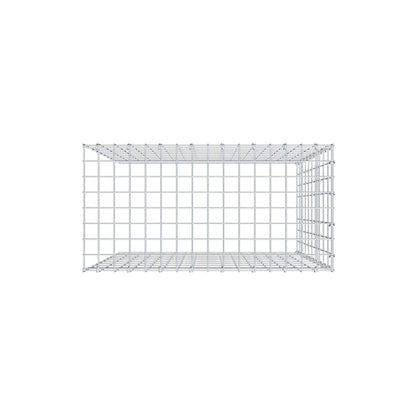 Mounted gabion type 4 100 cm x 80 cm x 40 cm (L x H x D), mesh size 5 cm x 10 cm, C-ring
