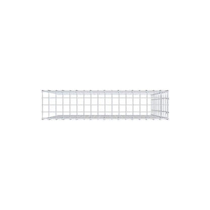 Opzetpaal type 4 100 cm x 90 cm x 20 cm (L x H x D), maaswijdte 5 cm x 10 cm, C-ring