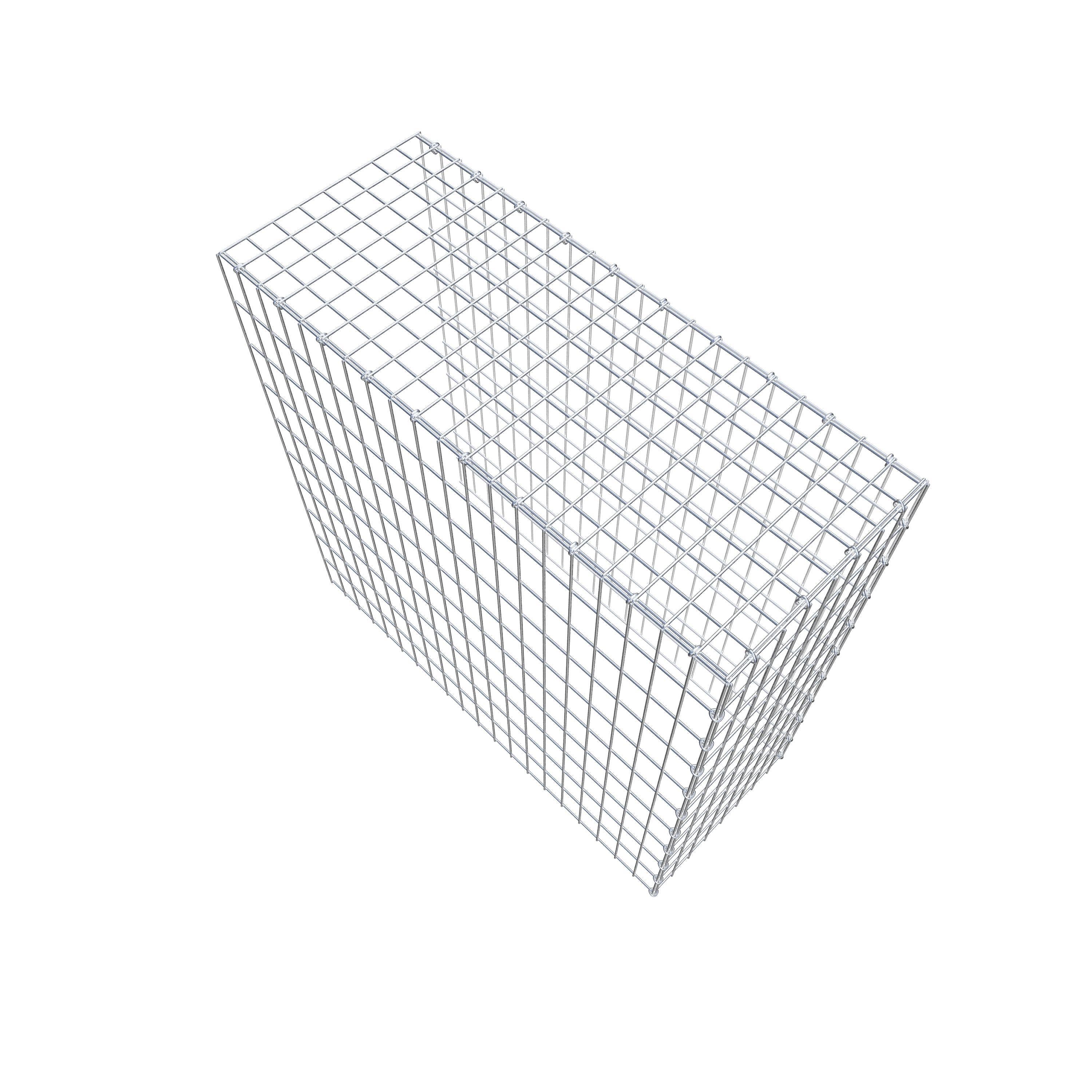 Monteret gabion type 4 100 cm x 100 cm x 40 cm (L x H x D), maskestørrelse 5 cm x 10 cm, C-ring