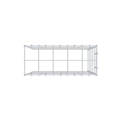 Gabbione aggiuntivo tipo 4 50 cm x 50 cm x 20 cm (L x H x P), maglia 10 cm x 10 cm, anello a C