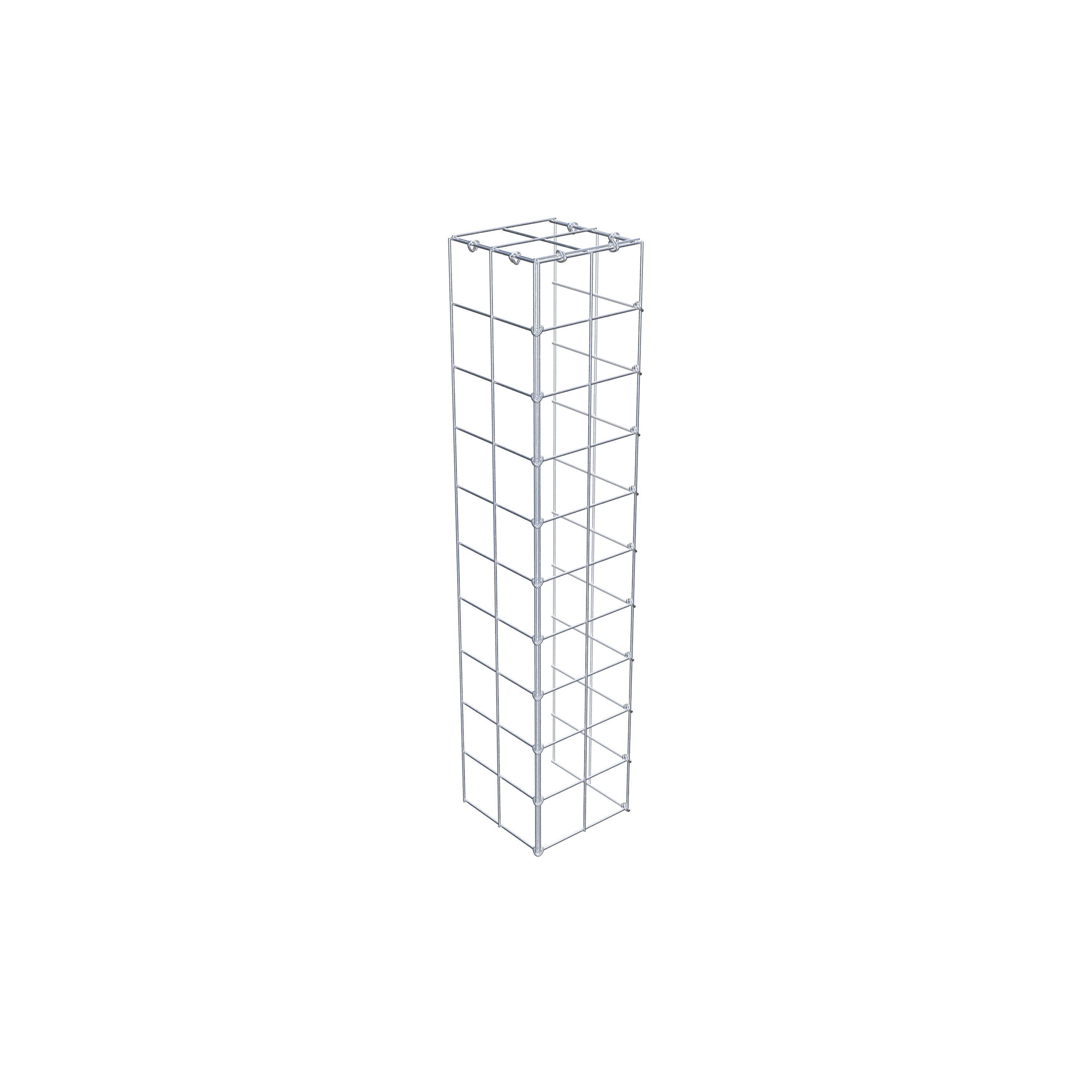 Monteret gabion type 4 100 cm x 20 cm x 20 cm (L x H x D), maskestørrelse 10 cm x 10 cm, C-ring