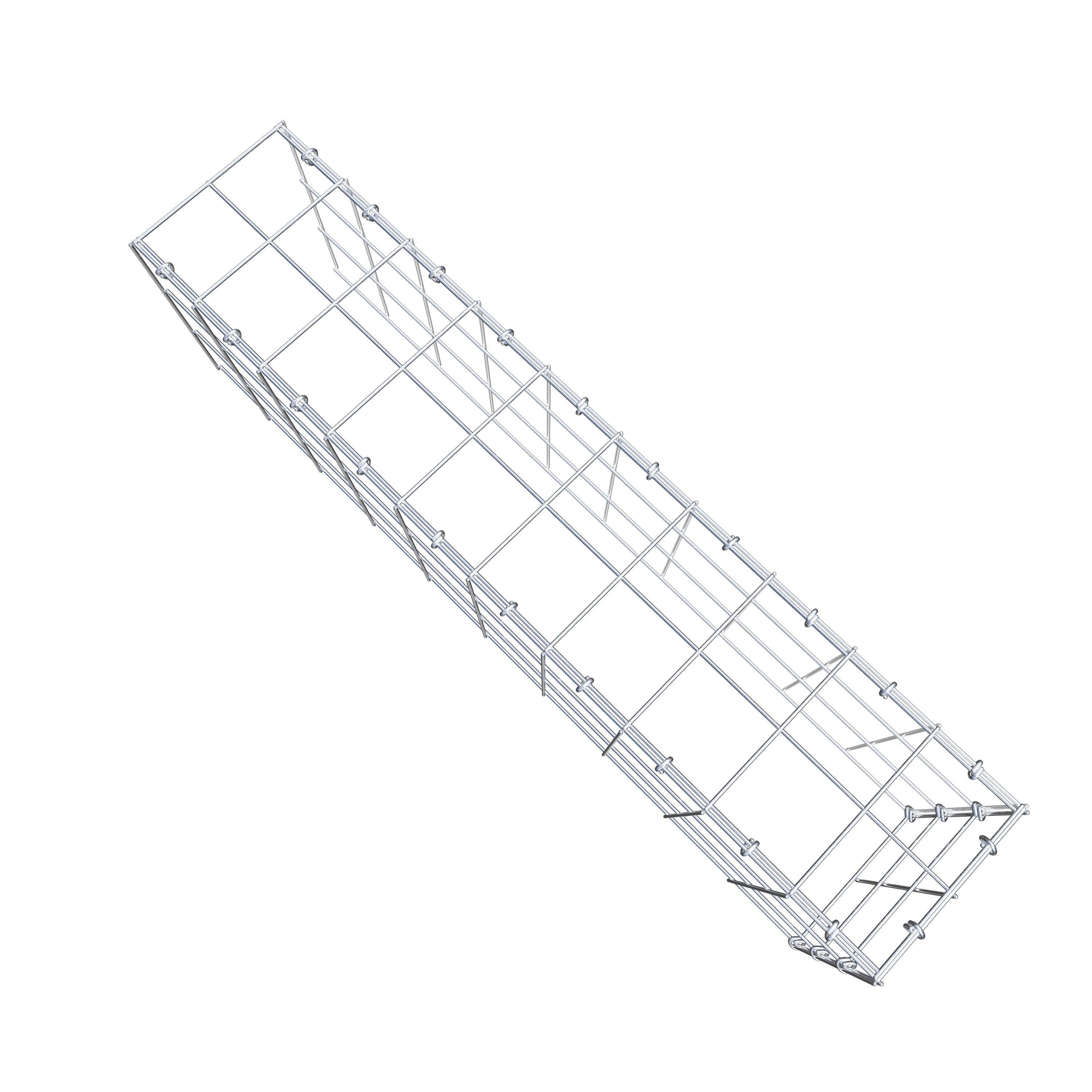 Gabião Tipo 4 100 cm x 30 cm x 20 cm (C x A x P), malhagem 10 cm x 10 cm, anel C