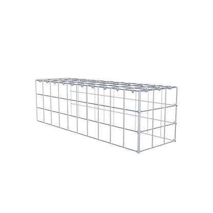 Gabião Tipo 4 100 cm x 30 cm x 30 cm (C x A x P), malhagem 10 cm x 10 cm, anel C