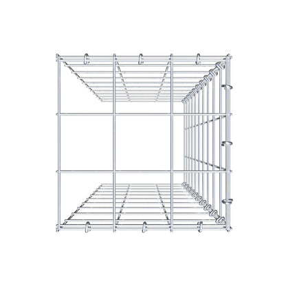Gabião Tipo 4 100 cm x 30 cm x 30 cm (C x A x P), malhagem 10 cm x 10 cm, anel C
