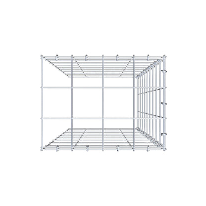 Gavión complementario de tipo 4 100 cm x 40 cm x 30 cm (L x A x P), malla 10 cm x 10 cm, anillo en C