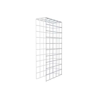 Monteret gabion type 4 100 cm x 50 cm x 20 cm (L x H x D), maskestørrelse 10 cm x 10 cm, C-ring