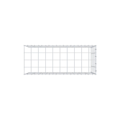 Monteret gabion type 4 100 cm x 50 cm x 40 cm (L x H x D), maskestørrelse 10 cm x 10 cm, C-ring