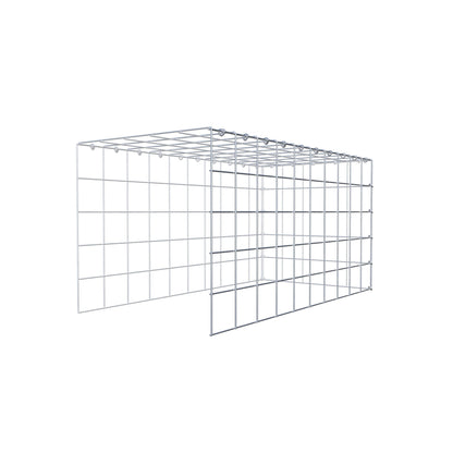 Fourche rapportée type 4 100 cm x 50 cm x 50 cm (L x H x P), mailles 10 cm x 10 cm, anneau C