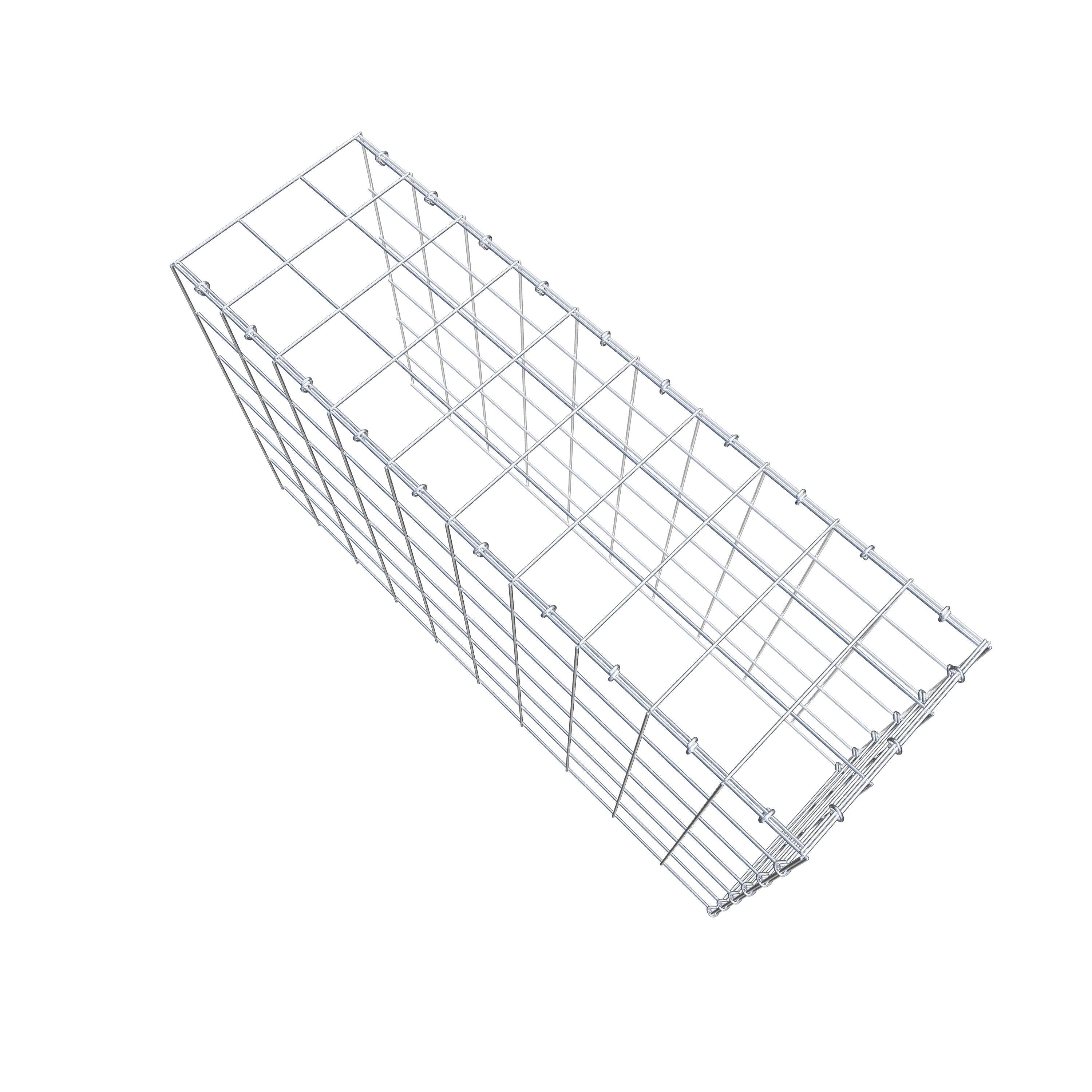 Gabião Tipo 4 100 cm x 60 cm x 30 cm (C x A x P), malhagem 10 cm x 10 cm, anel C