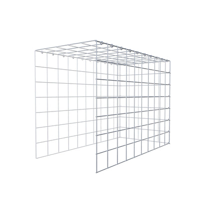 Mounted gabion type 4 100 cm x 70 cm x 50 cm (L x H x D), mesh size 10 cm x 10 cm, C-ring