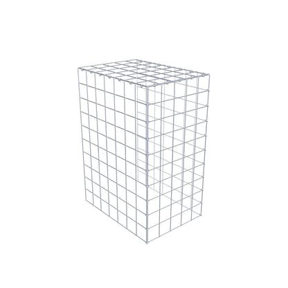 Mounted gabion type 4 100 cm x 70 cm x 50 cm (L x H x D), mesh size 10 cm x 10 cm, C-ring