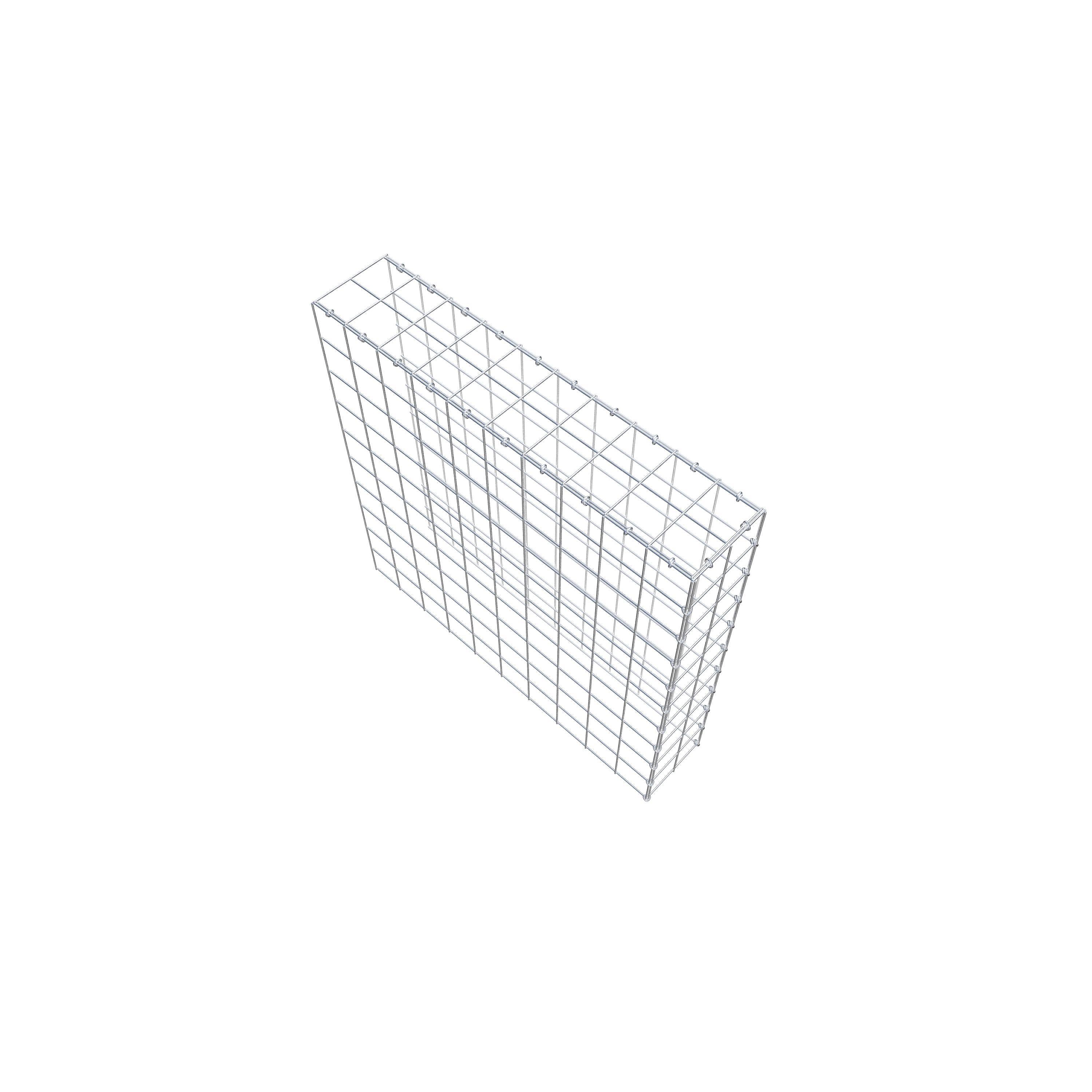 Anbaugabione Typ 4 100 cm x 100 cm x 20 cm (L x H x T), Maschenweite 10 cm x 10 cm, C-Ring