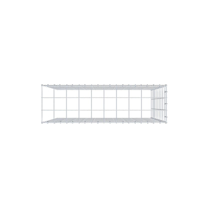 Gabbione aggiuntivo tipo 4 100 cm x 100 cm x 30 cm (L x H x P), maglia 10 cm x 10 cm, anello a C