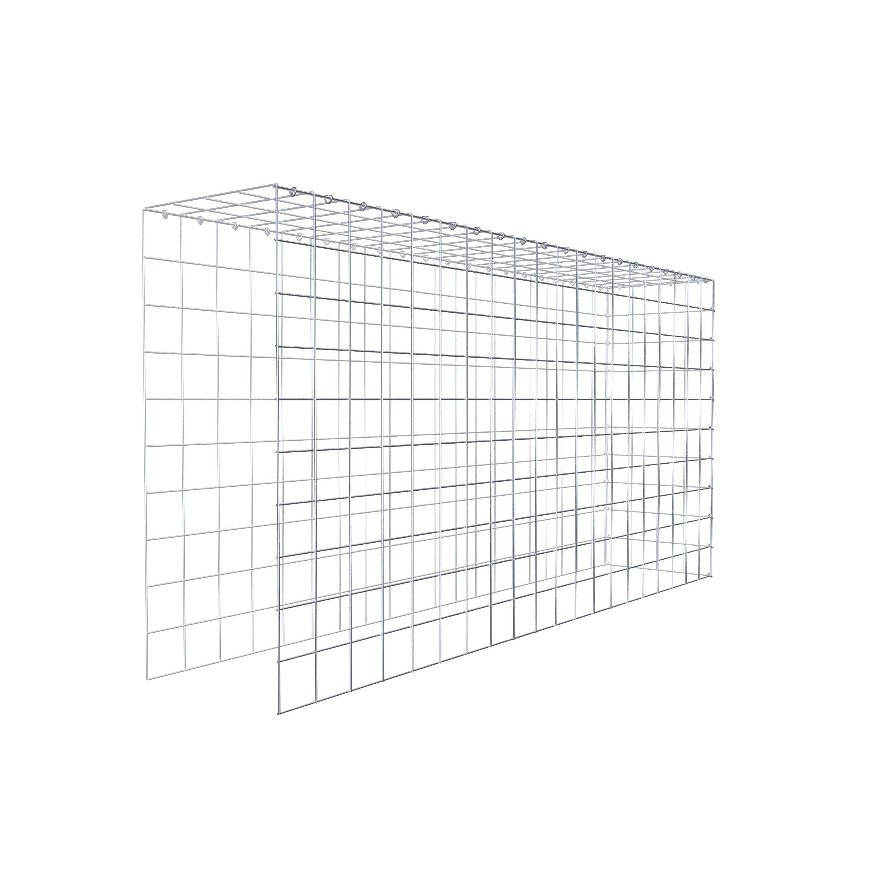 Gabião Tipo 4 200 cm x 100 cm x 40 cm (C x A x P), malhagem 10 cm x 10 cm, anel C