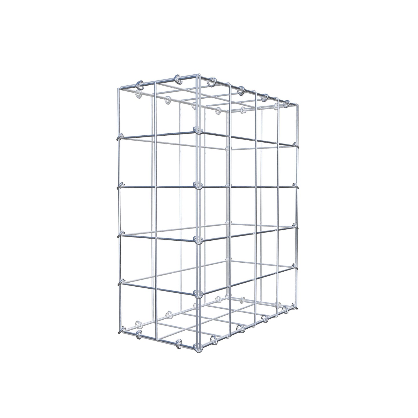 Gabion 50 cm x 40 cm x 20 cm (L x H x P), mailles 10 cm x 10 cm, anneau en C