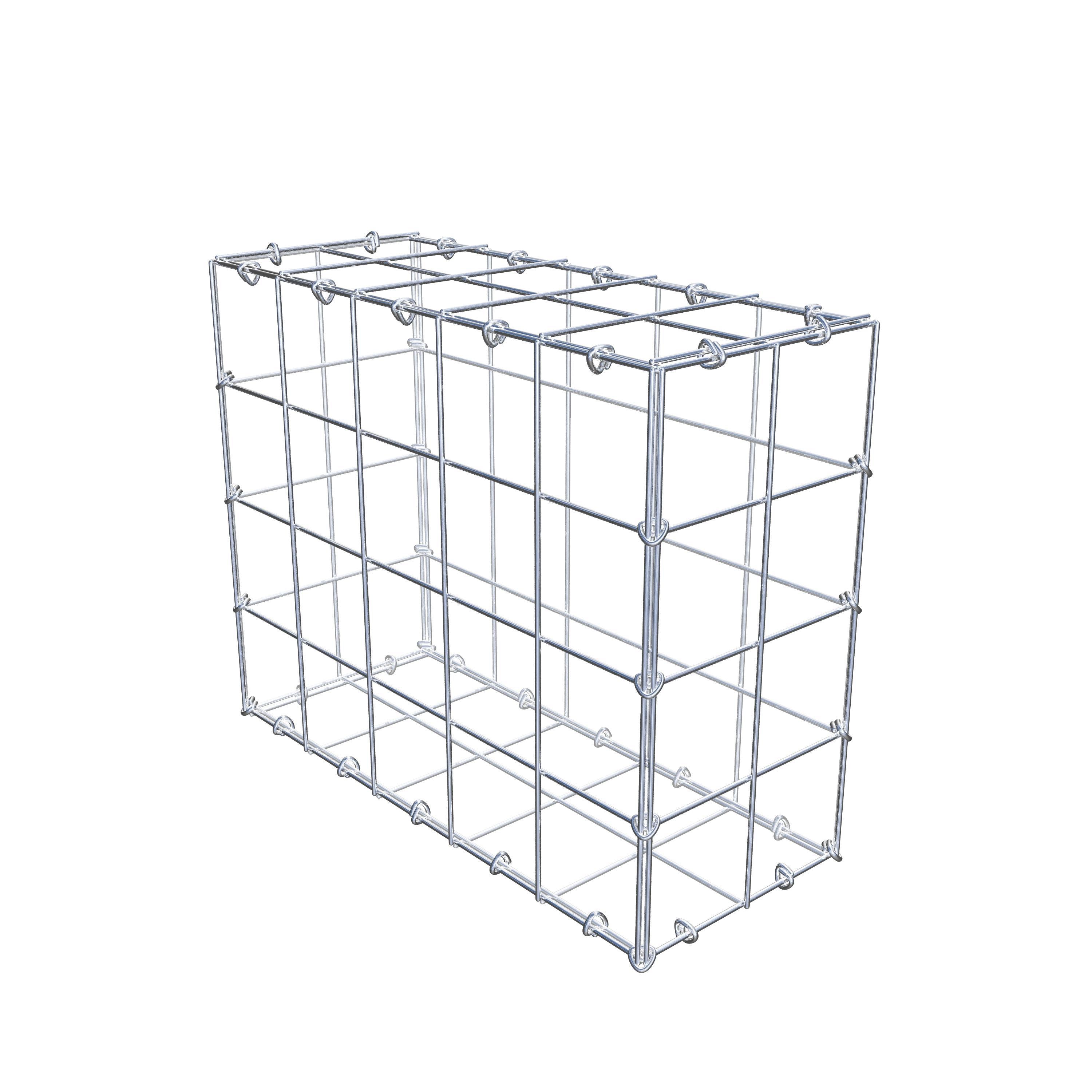 Gabion 50 cm x 40 cm x 20 cm (L x H x D), mesh size 10 cm x 10 cm, C-ring