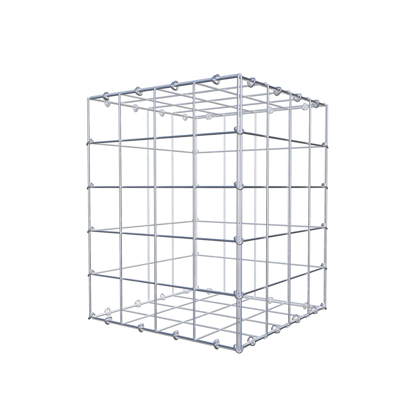 Gabion 50 cm x 40 cm x 40 cm (L x H x P), mailles 10 cm x 10 cm, anneau en C