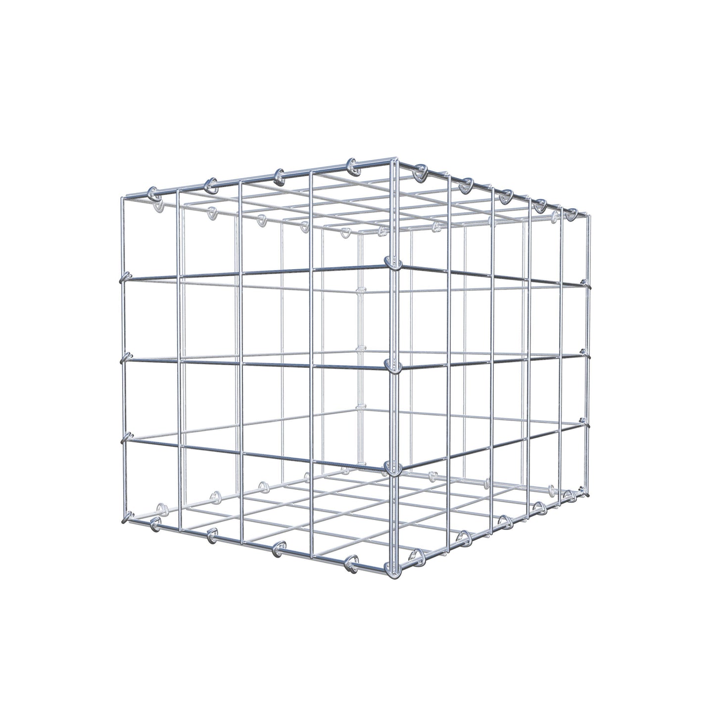 Gabion 50 cm x 40 cm x 40 cm (L x H x P), mailles 10 cm x 10 cm, anneau en C