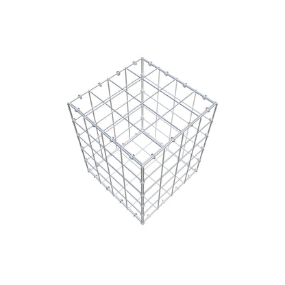 Gabion 50 cm x 40 cm x 40 cm (L x H x P), mailles 10 cm x 10 cm, anneau en C