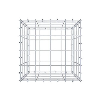 Gabion 50 cm x 40 cm x 40 cm (L x H x P), mailles 10 cm x 10 cm, anneau en C