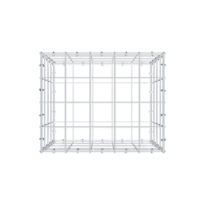 Gabion 50 cm x 40 cm x 40 cm (L x H x P), mailles 10 cm x 10 cm, anneau en C