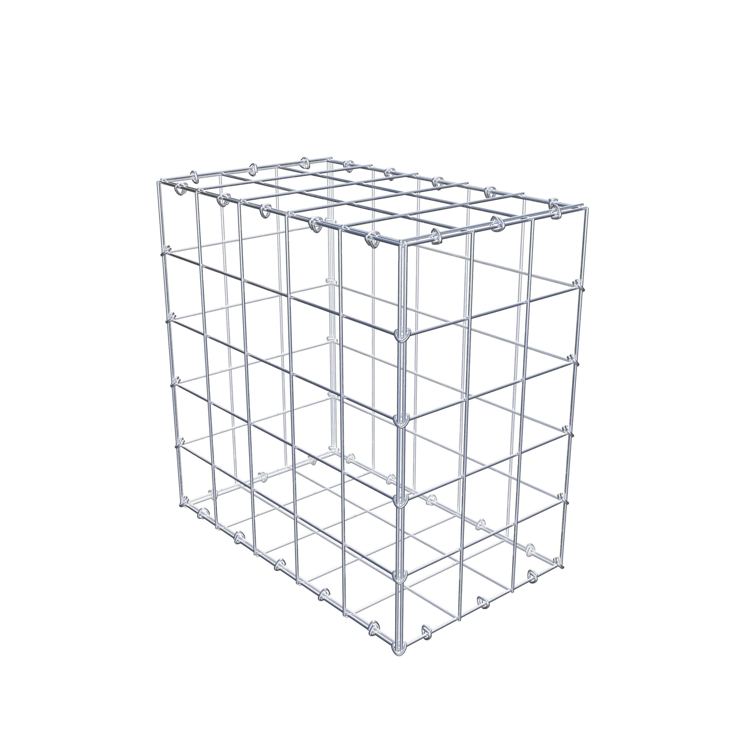 Schanskorf 50 cm x 50 cm x 30 cm (L x H x D), maaswijdte 10 cm x 10 cm, C-ring