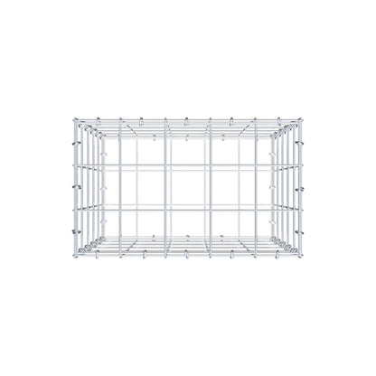 Gabião 50 cm x 50 cm x 30 cm (C x A x P), malhagem 10 cm x 10 cm, anel C
