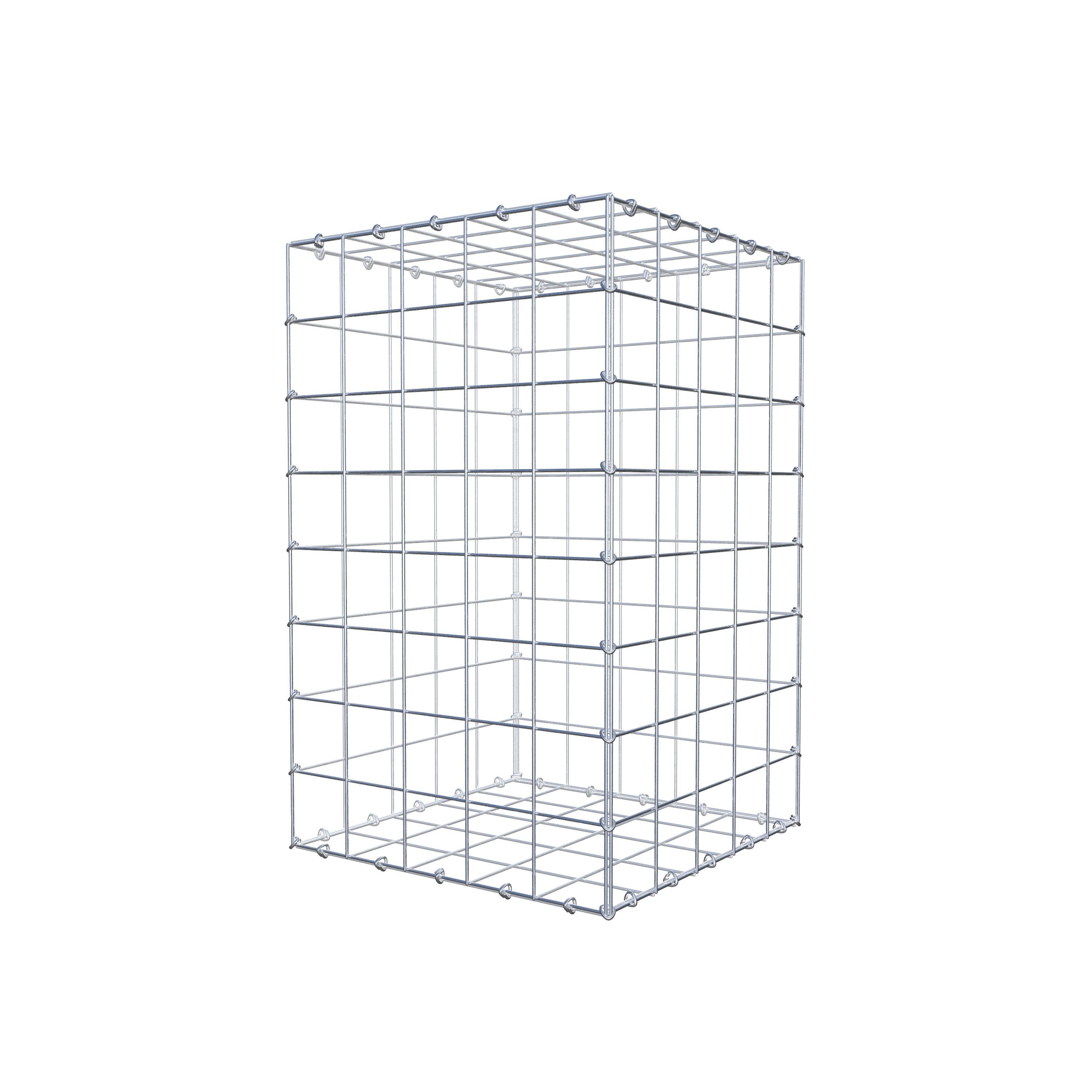 Schanskorf 80 cm x 50 cm x 50 cm (L x H x D), maaswijdte 10 cm x 10 cm, C-ring