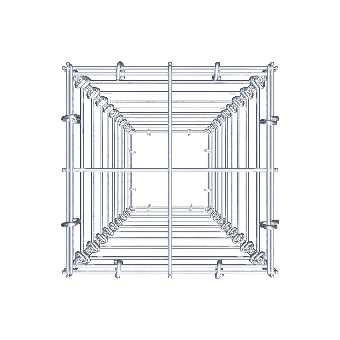 Schanskorf 100 cm x 20 cm x 20 cm (L x H x D), maaswijdte 10 cm x 10 cm, C-ring
