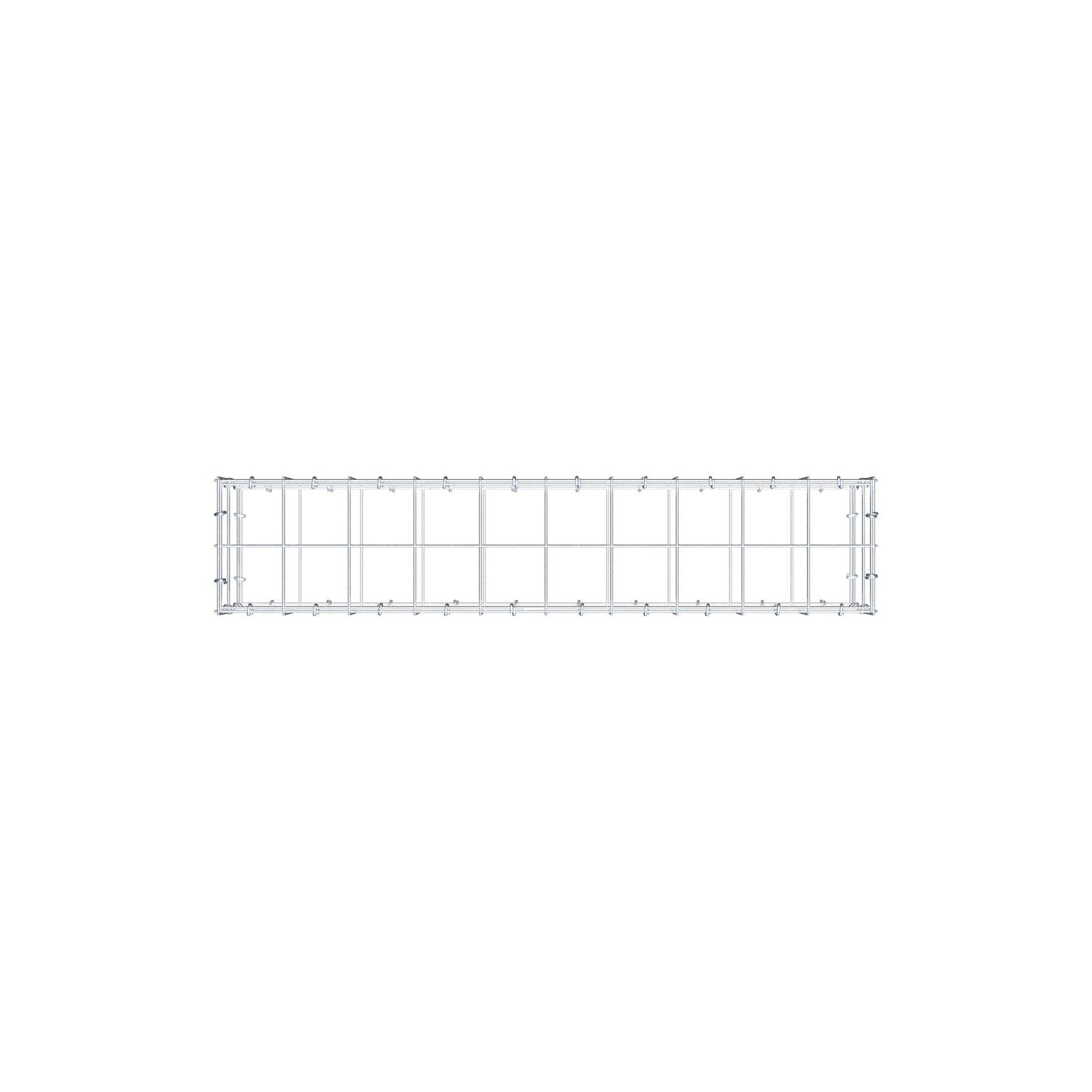 Schanskorf 100 cm x 20 cm x 20 cm (L x H x D), maaswijdte 10 cm x 10 cm, C-ring