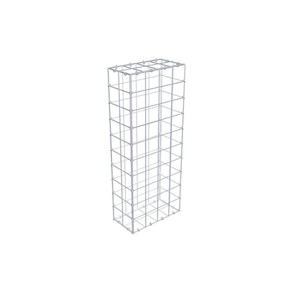 Gabion 100 cm x 20 cm x 40 cm (L x H x D), mesh size 10 cm x 10 cm, C-ring