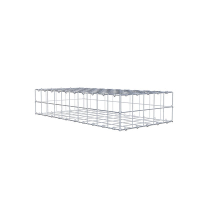 Gabbione 100 cm x 20 cm x 50 cm (L x H x P), maglia 10 cm x 10 cm, anello a C