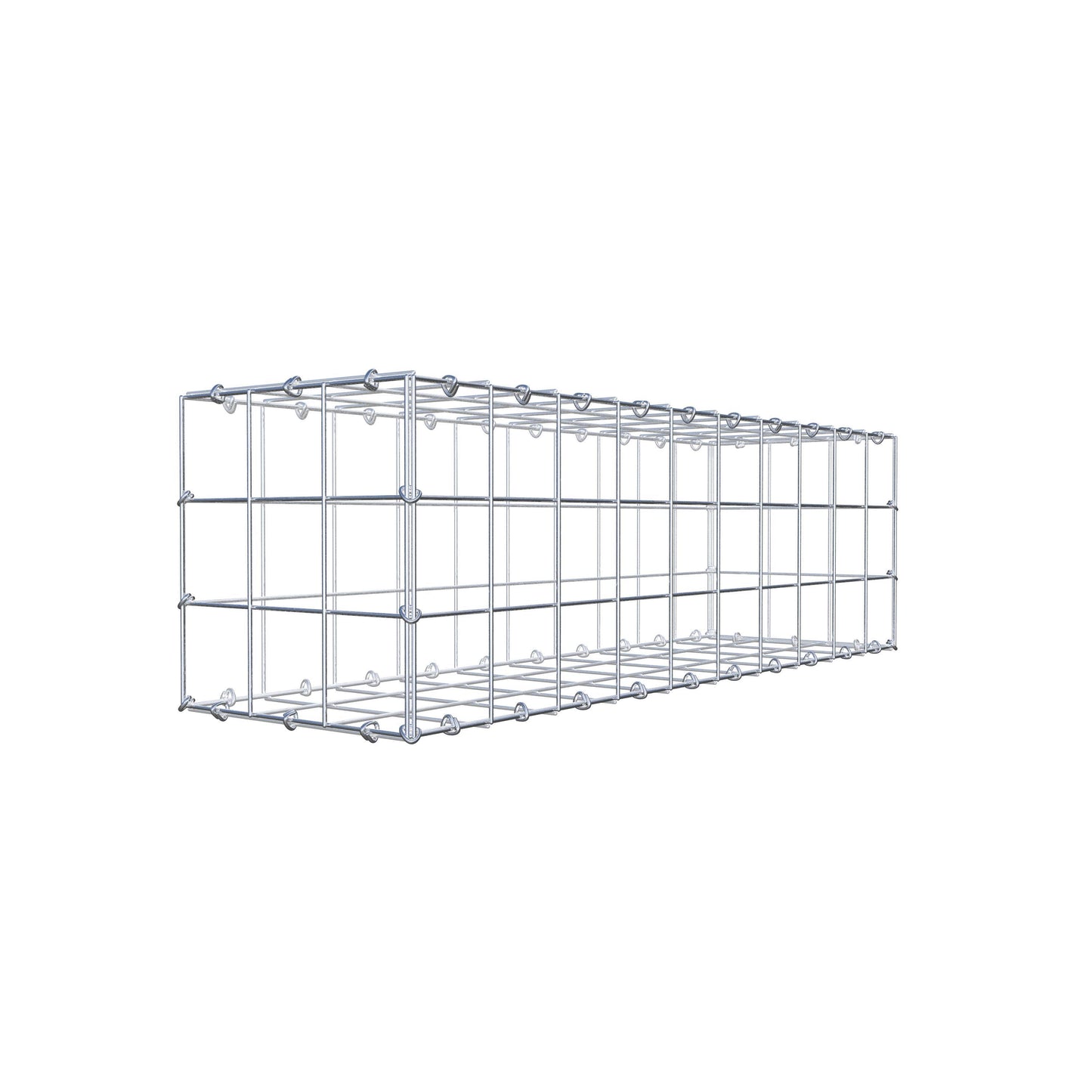 Gabion 100 cm x 30 cm x 30 cm (L x H x D), maskestørrelse 10 cm x 10 cm, C-ring