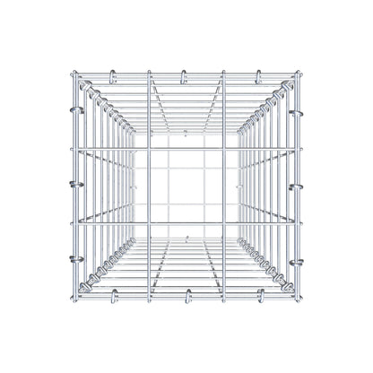 Gabion 100 cm x 30 cm x 30 cm (L x H x D), maskestørrelse 10 cm x 10 cm, C-ring