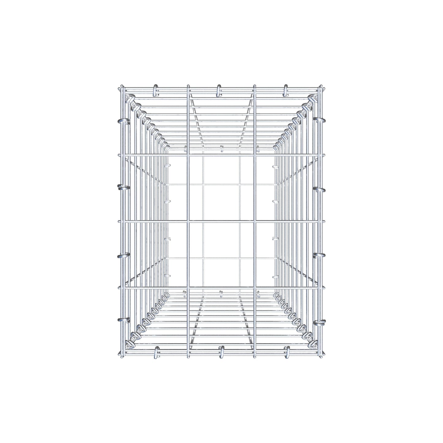 Gabion 100 cm x 30 cm x 40 cm (L x H x D), maskestørrelse 10 cm x 10 cm, C-ring