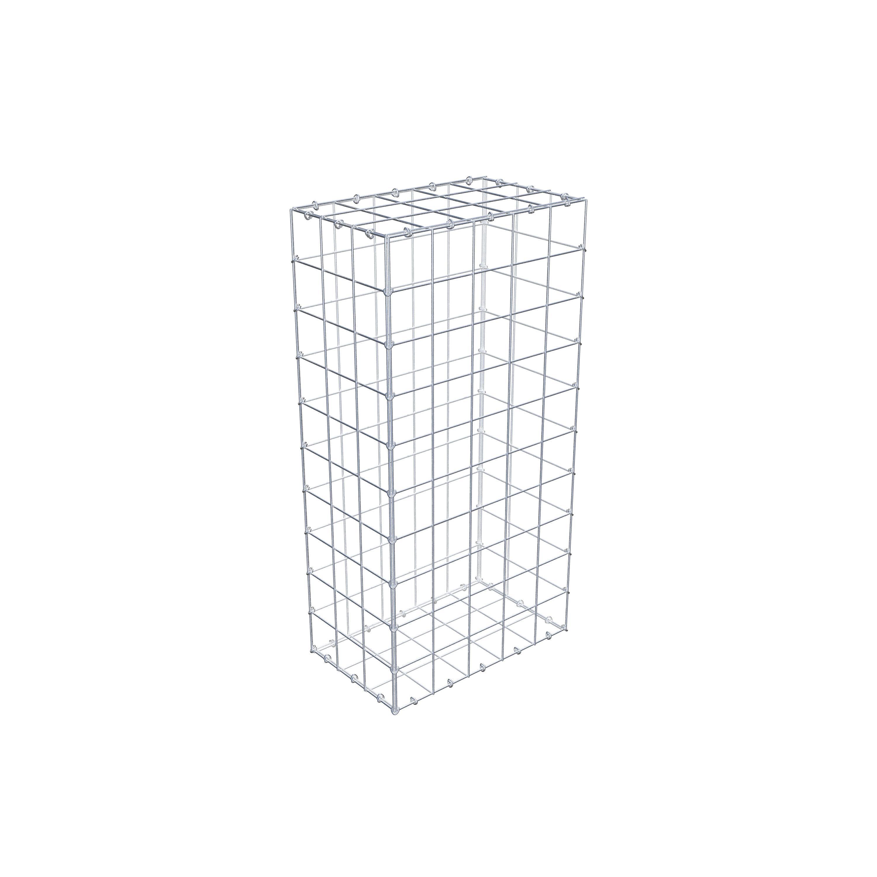 Schanskorf 100 cm x 30 cm x 50 cm (L x H x D), maaswijdte 10 cm x 10 cm, C-ring