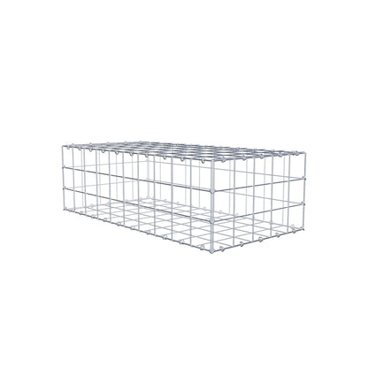 Gabion 100 cm x 30 cm x 50 cm (L x H x D), maskstorlek 10 cm x 10 cm, C-ring