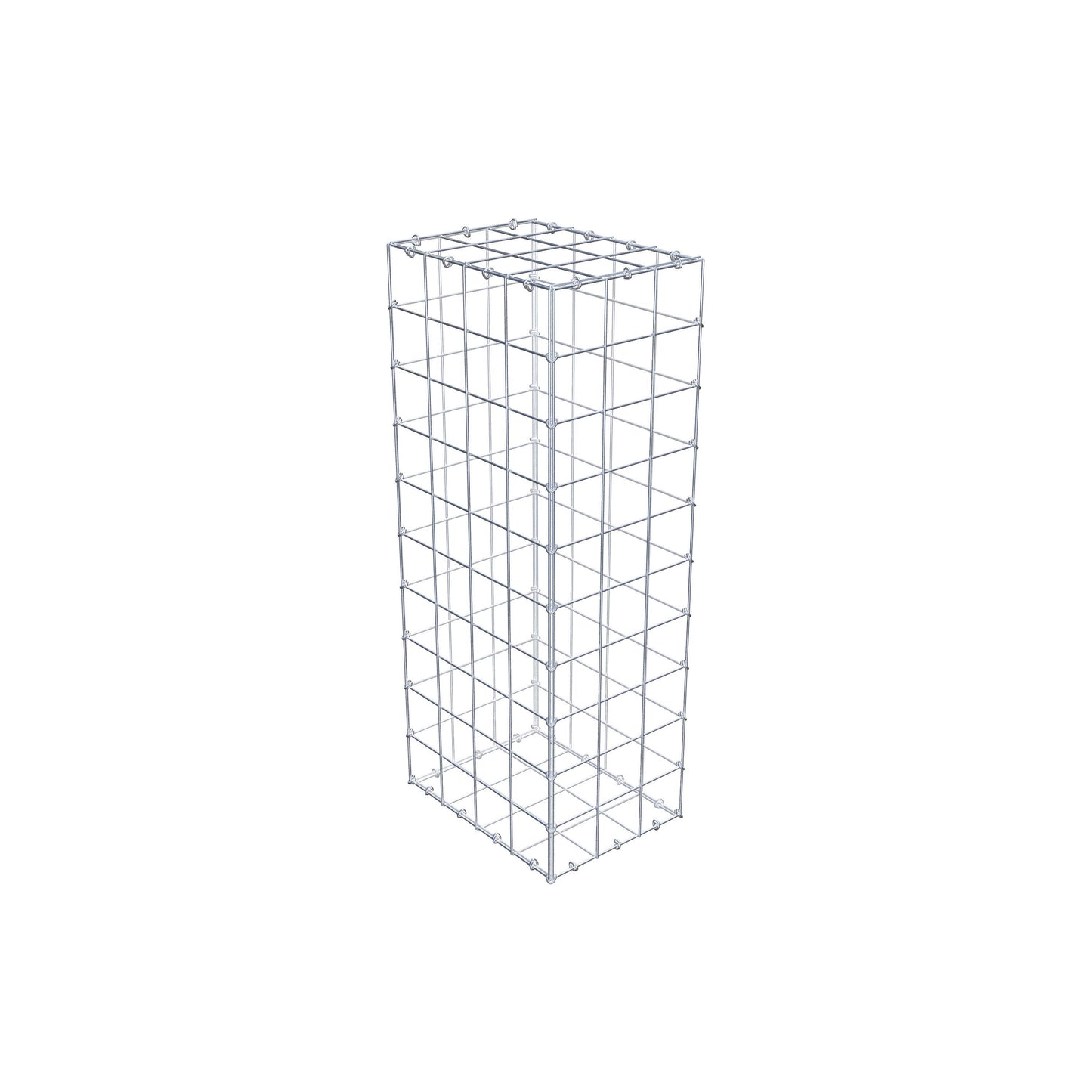 Gabion 100 cm x 40 cm x 30 cm (L x H x D), mesh size 10 cm x 10 cm, C-ring