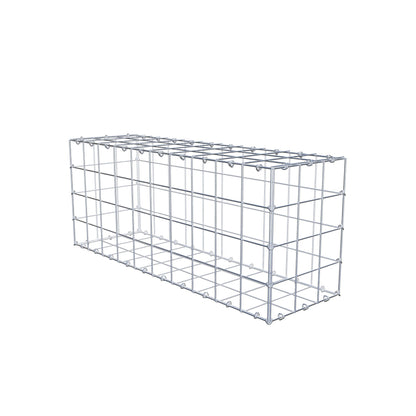 Gabion 100 cm x 40 cm x 30 cm (L x H x D), mesh size 10 cm x 10 cm, C-ring